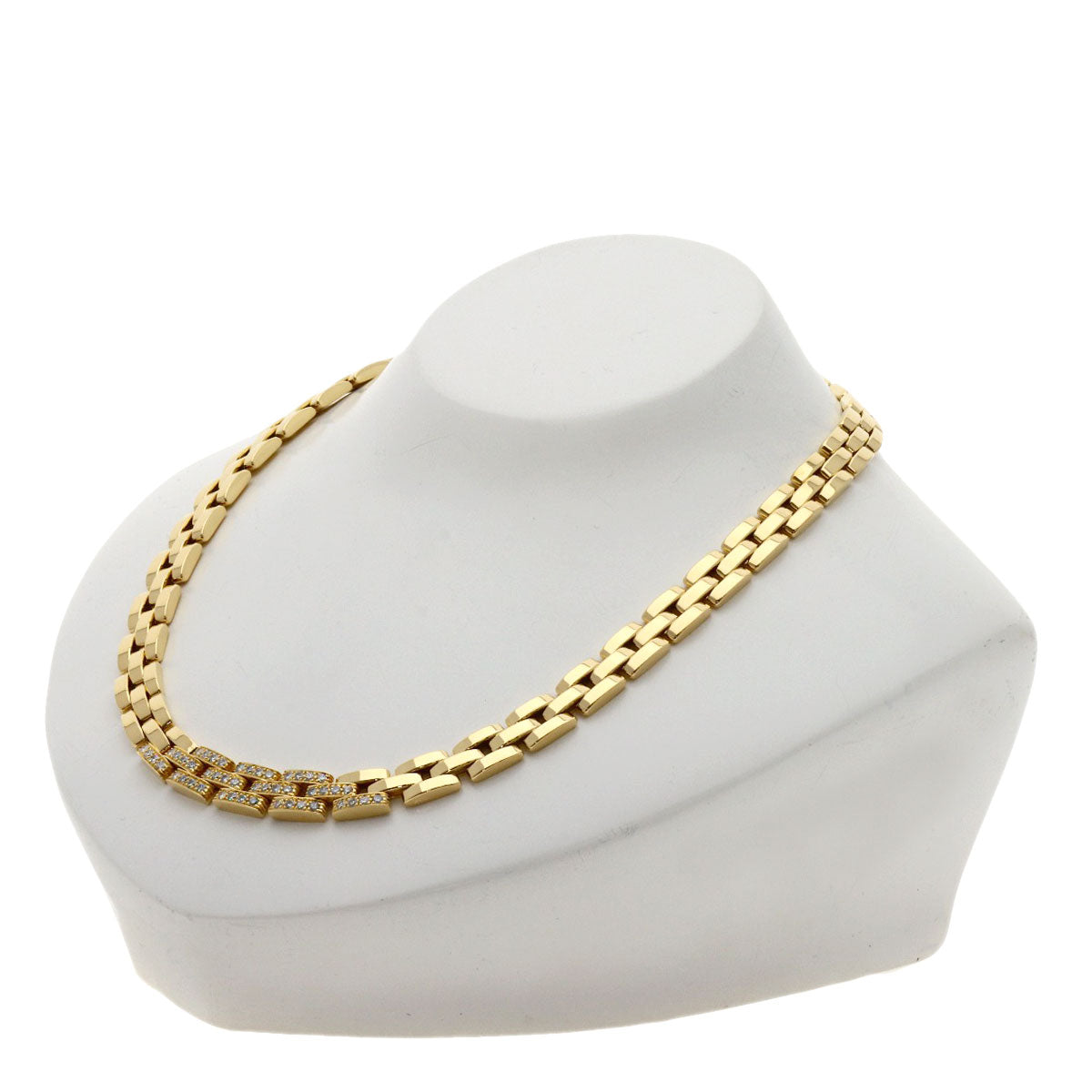 CARTIER Maiyon PANTHERE Diamond Necklace K18 Yellow Gold Ladies [Used]