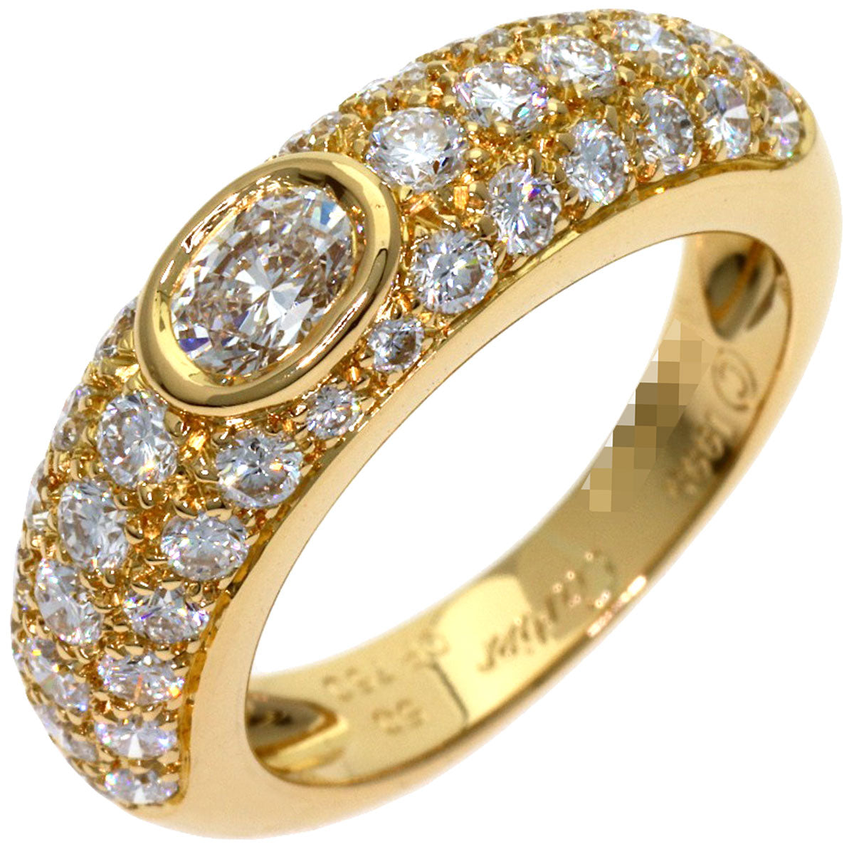 CARTIER Mimi Diamond Ring K18 Yellow Gold Ladies [Used]