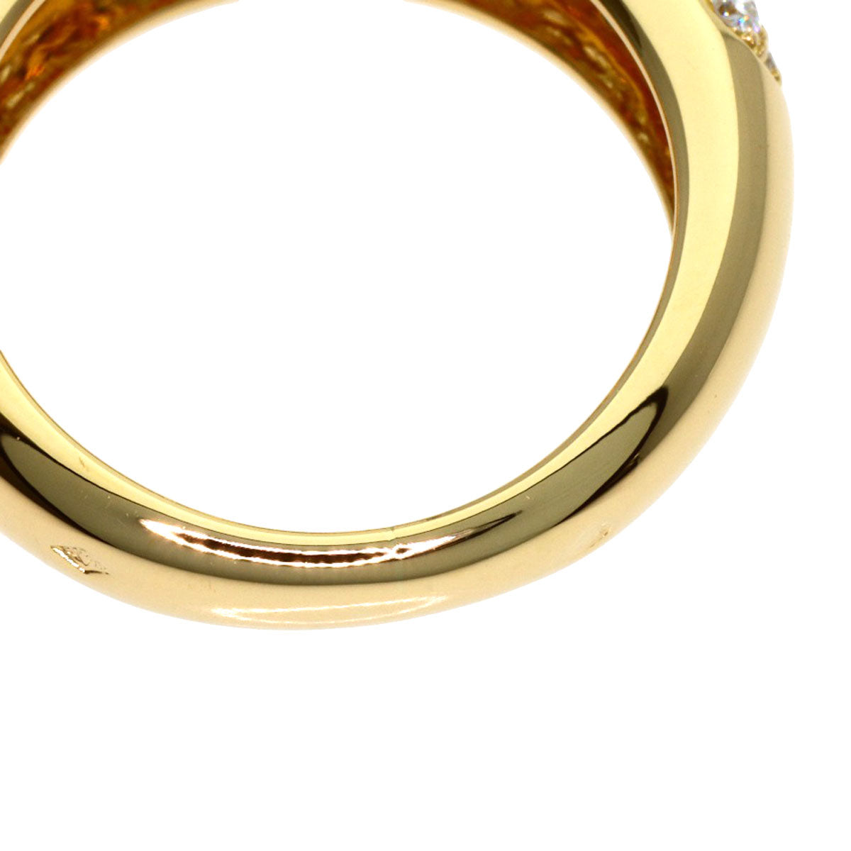 CARTIER Mimi Diamond Ring K18 Yellow Gold Ladies [Used]