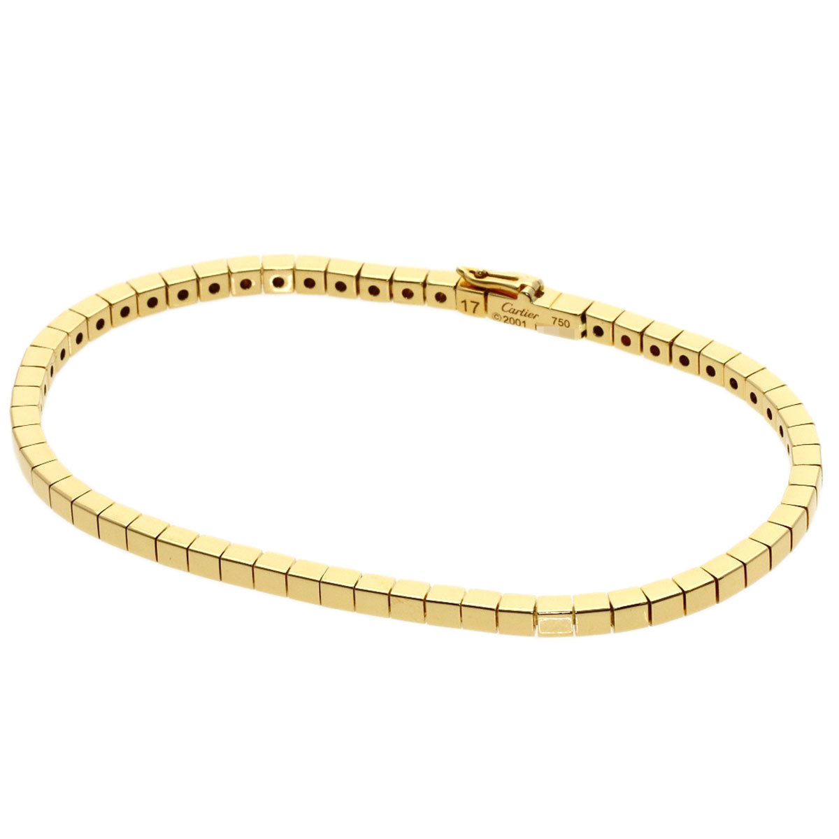 CARTIER Lanieres #17 Bracelet K18 Yellow Gold Ladies [Used]
