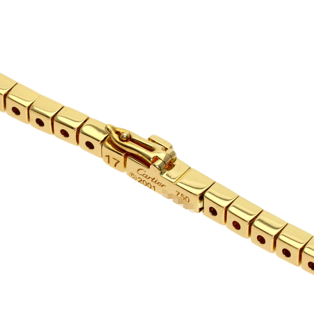 CARTIER Lanieres #17 Bracelet K18 Yellow Gold Ladies [Used]