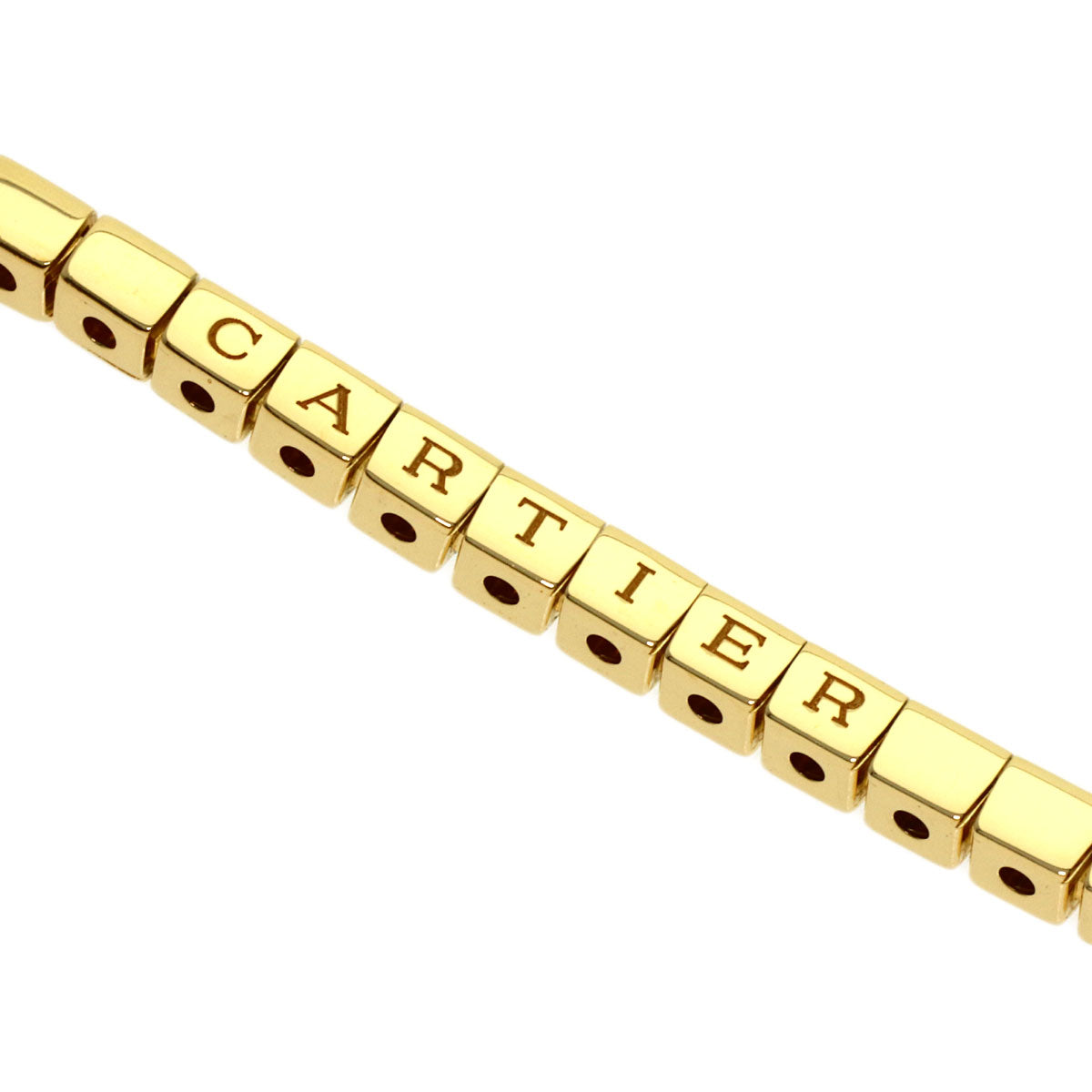 CARTIER Lanieres #17 Bracelet K18 Yellow Gold Ladies [Used]