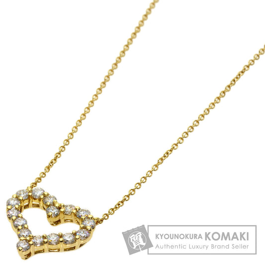 TIFFANY&Co. Sentimental Heart Diamond Necklace K18 Yellow Gold Ladies [Used]