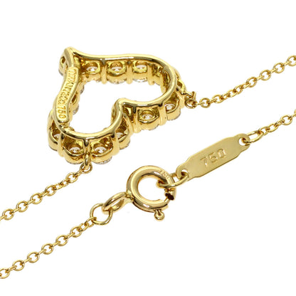 TIFFANY&Co. Sentimental Heart Diamond Necklace K18 Yellow Gold Ladies [Used]