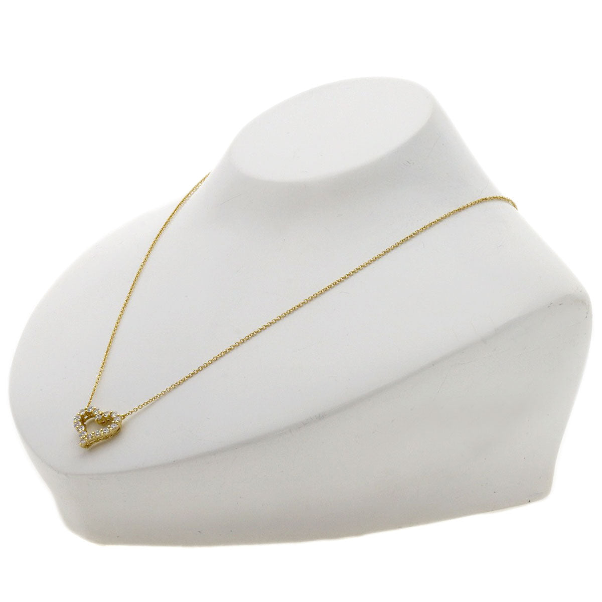 TIFFANY&Co. Sentimental Heart Diamond Necklace K18 Yellow Gold Ladies [Used]