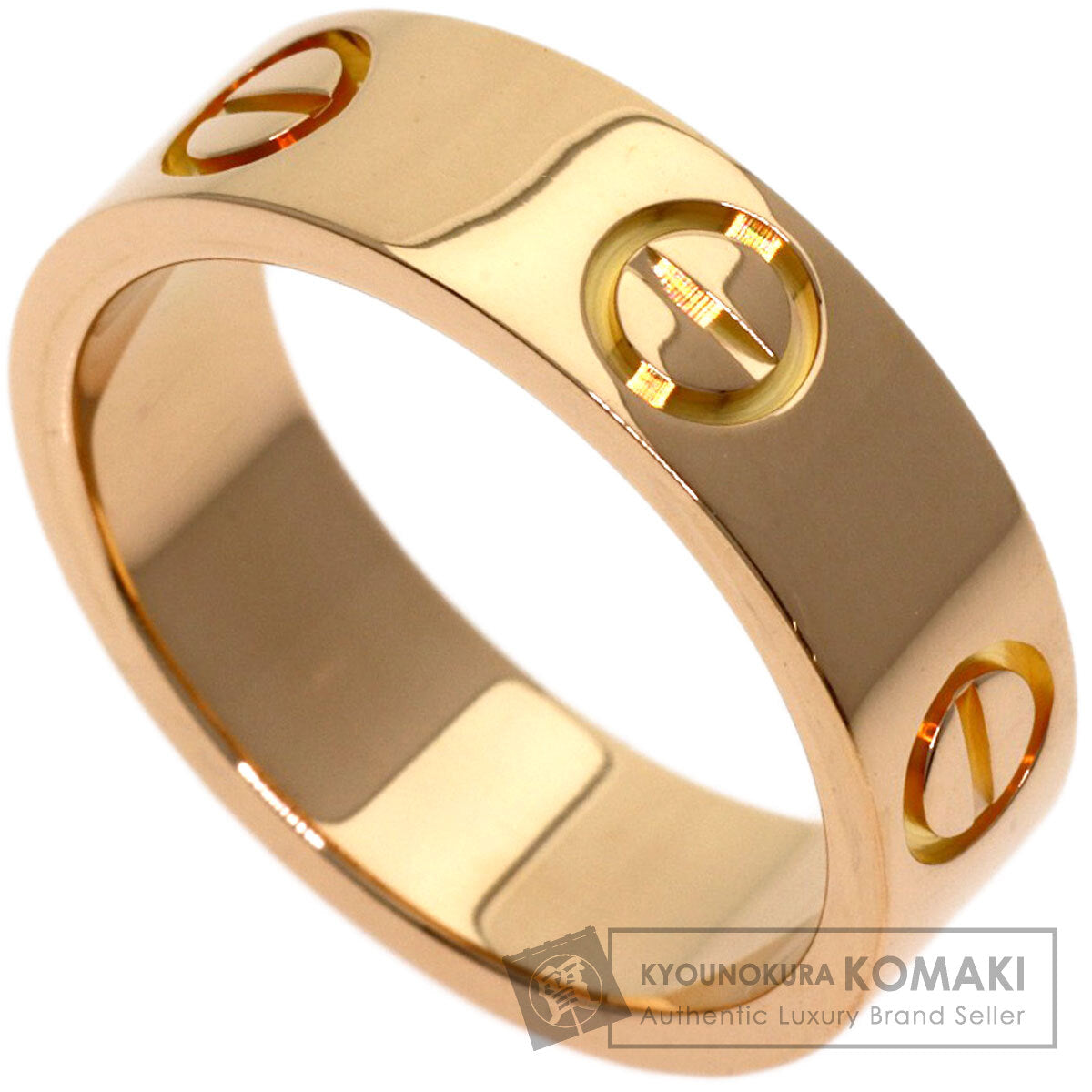 CARTIER love ring #49 Ring K18 Pink Gold Ladies [Used]