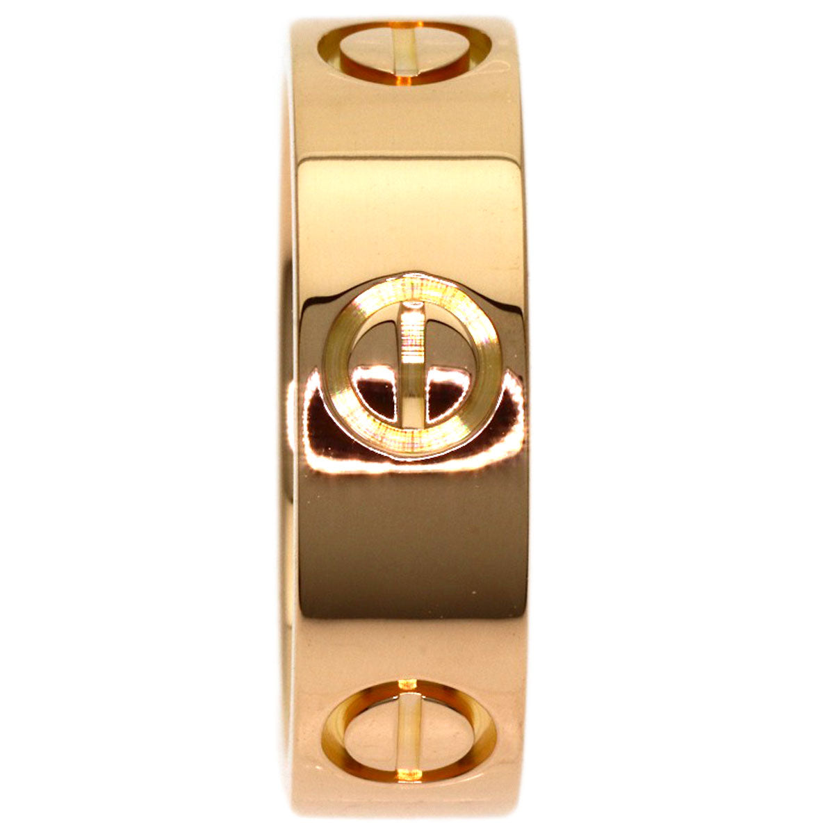 CARTIER love ring #49 Ring K18 Pink Gold Ladies [Used]