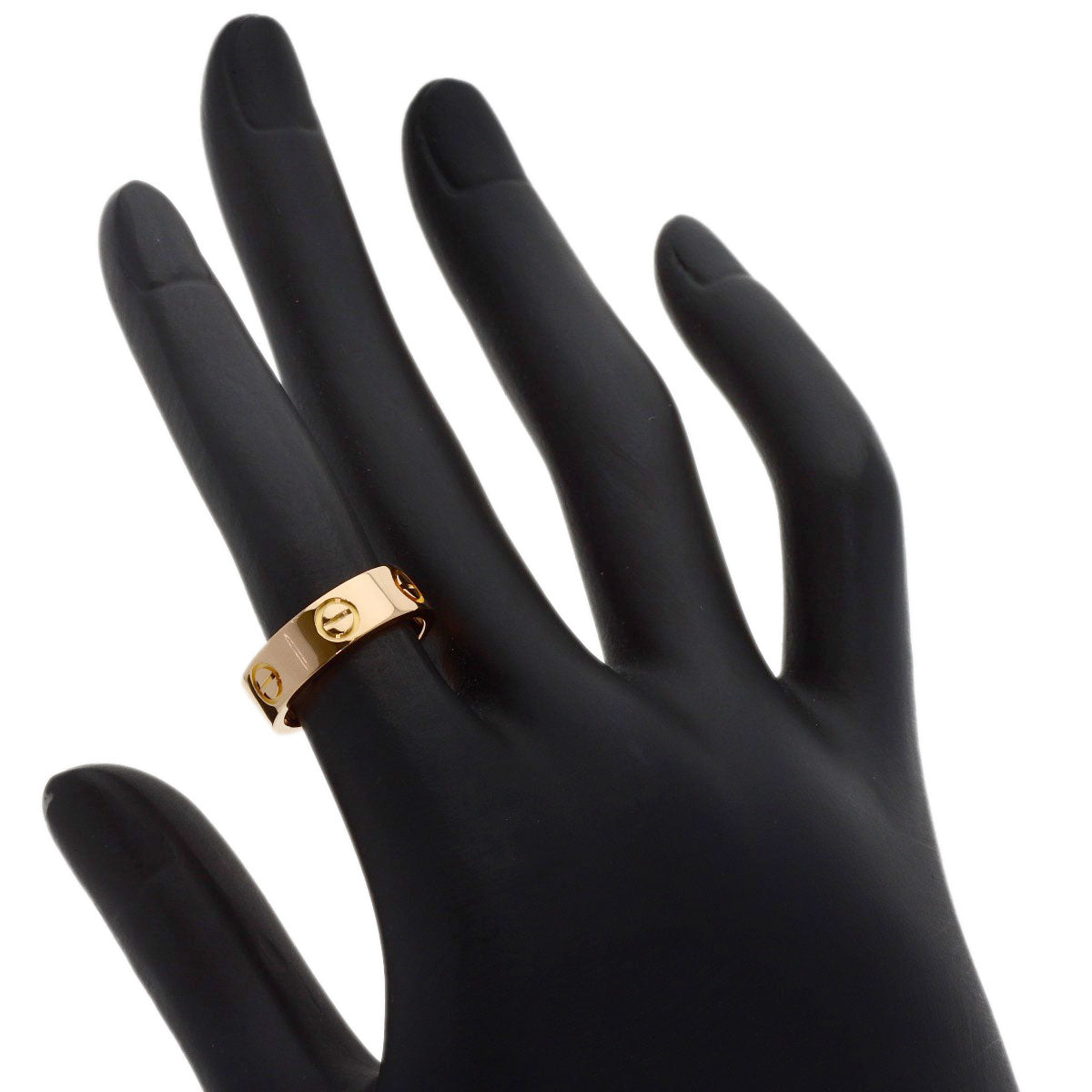 CARTIER love ring #49 Ring K18 Pink Gold Ladies [Used]