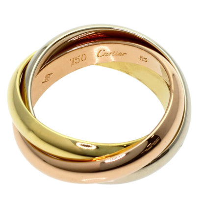 CARTIER Trinity #55 Ring K18 Yellow Gold 18K Pink GoldLadies [Used]