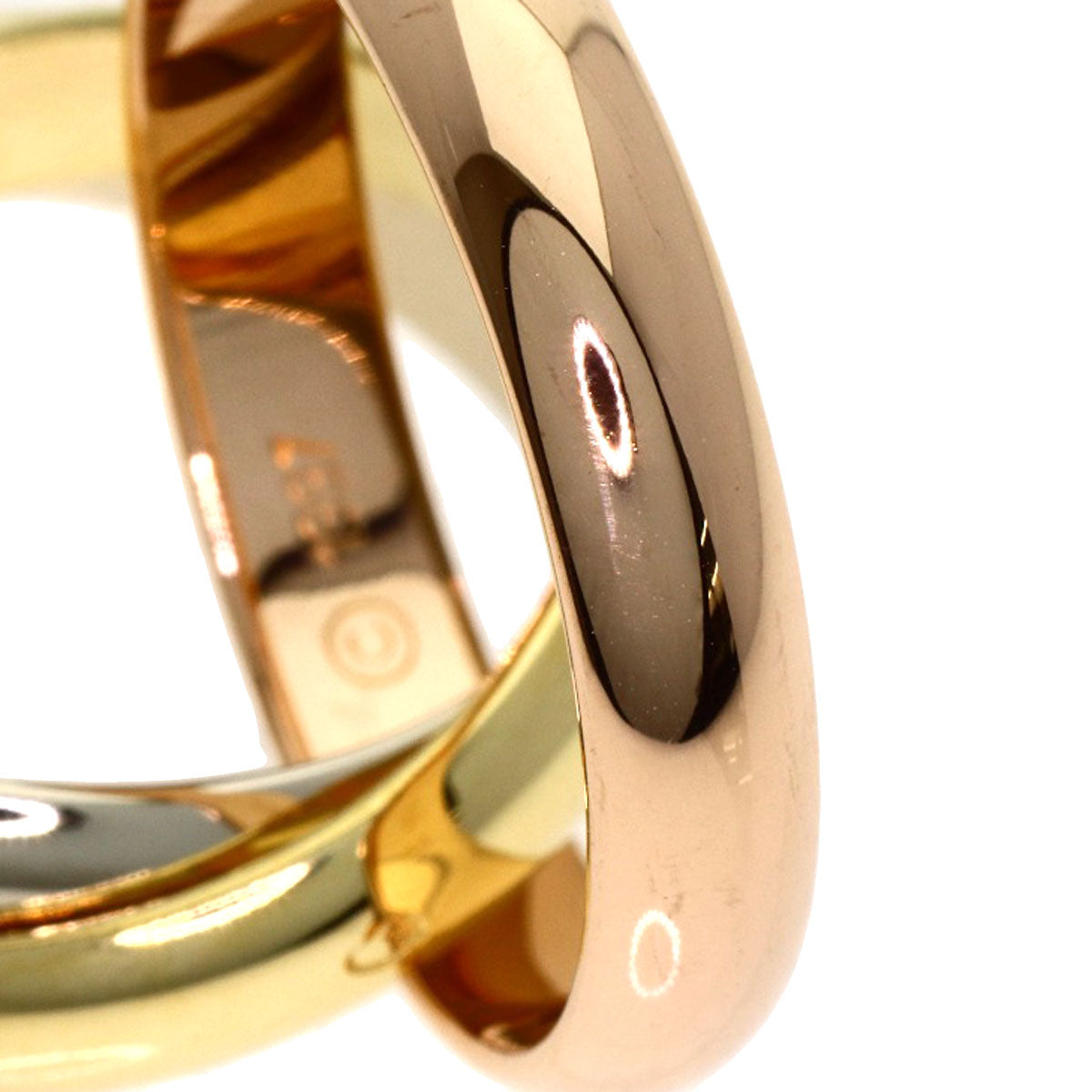 CARTIER Trinity #55 Ring K18 Yellow Gold 18K Pink GoldLadies [Used]
