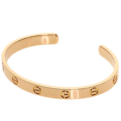 CARTIER Open LOVE Bracelets #17 Bracelet K18 Pink Gold Ladies [Used]