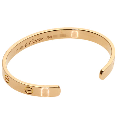 CARTIER Open LOVE Bracelets #17 Bracelet K18 Pink Gold Ladies [Used]