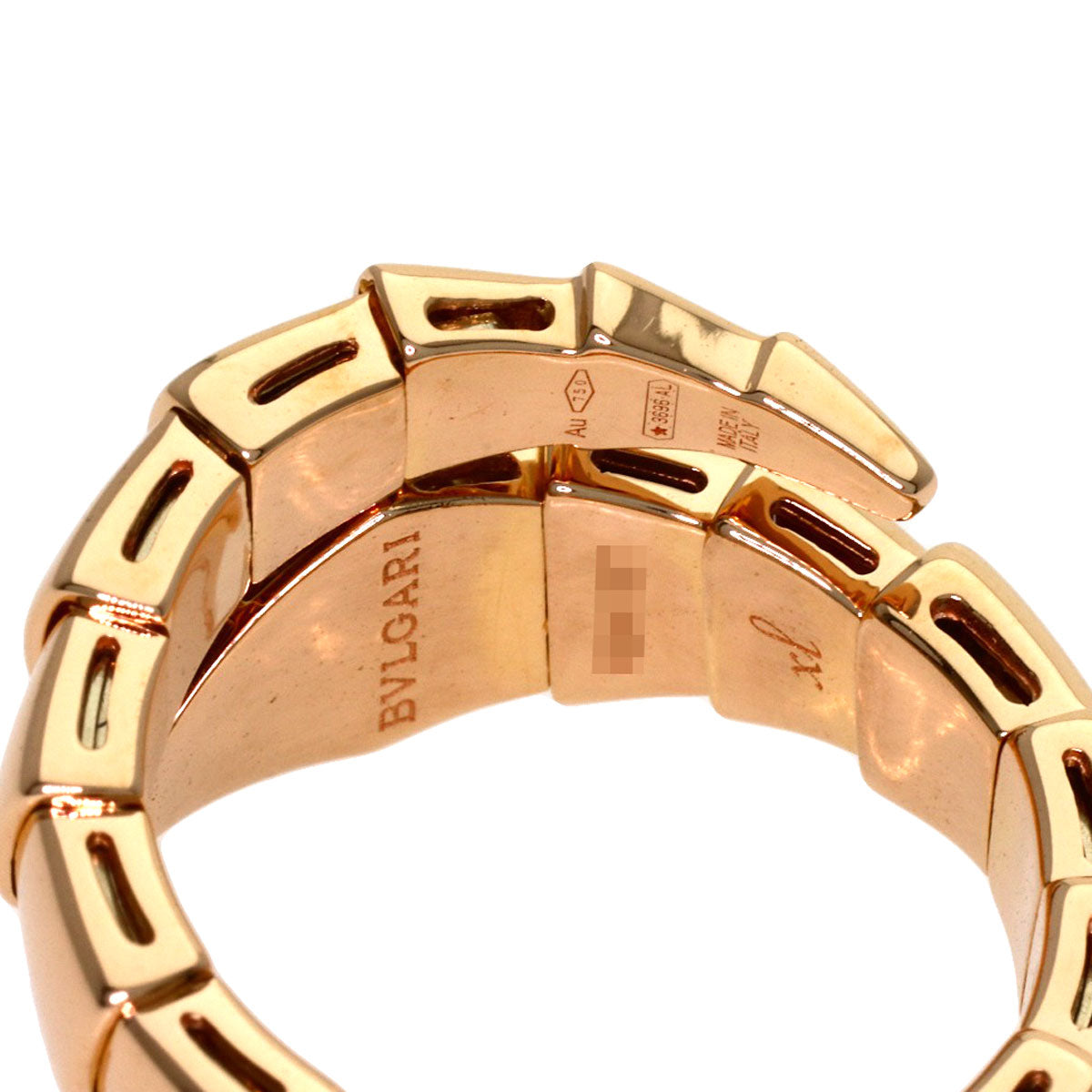 BVLGARI Serpenti Viper Diamond Ring K18 Pink Gold Ladies [Used]