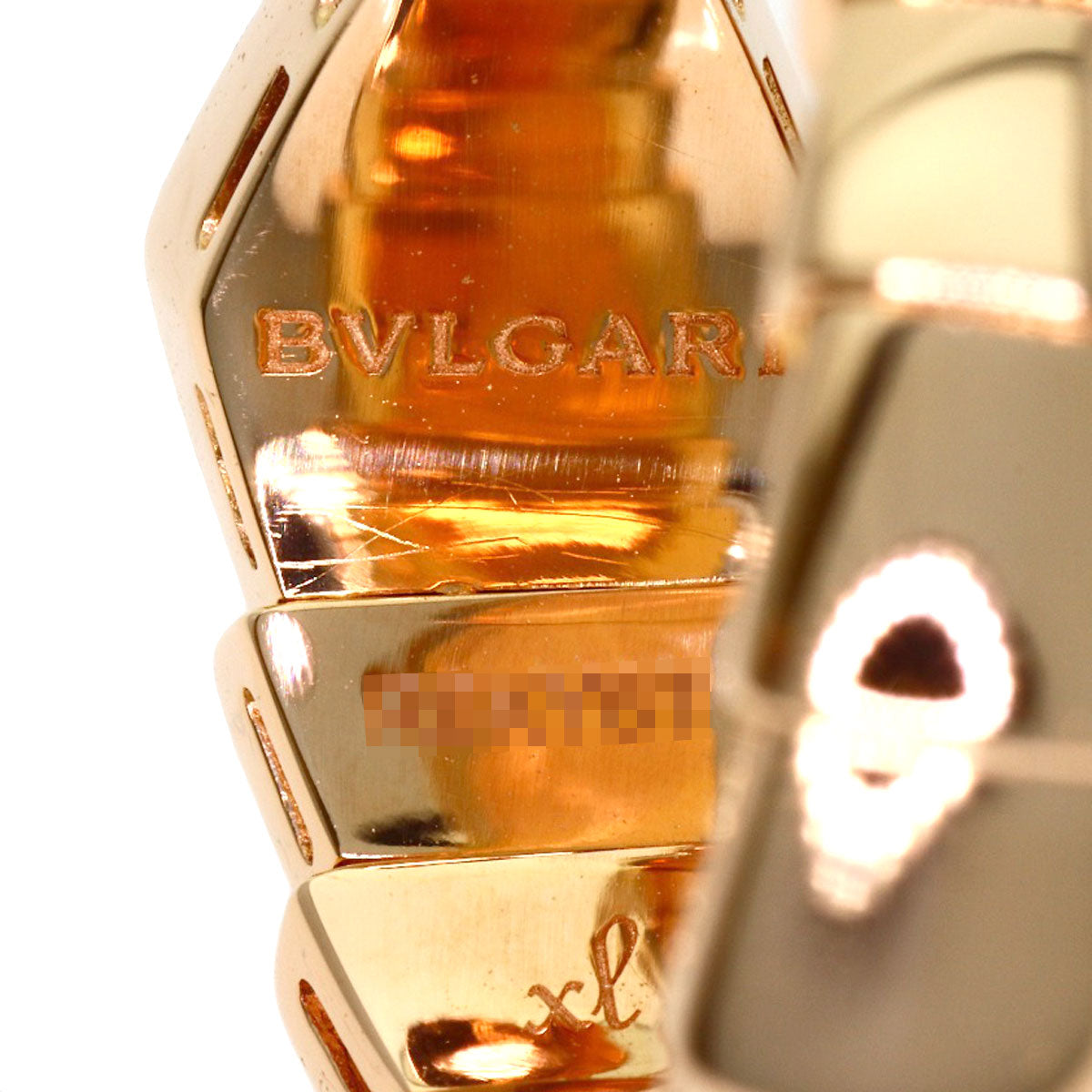 BVLGARI Serpenti Viper Diamond Ring K18 Pink Gold Ladies [Used]