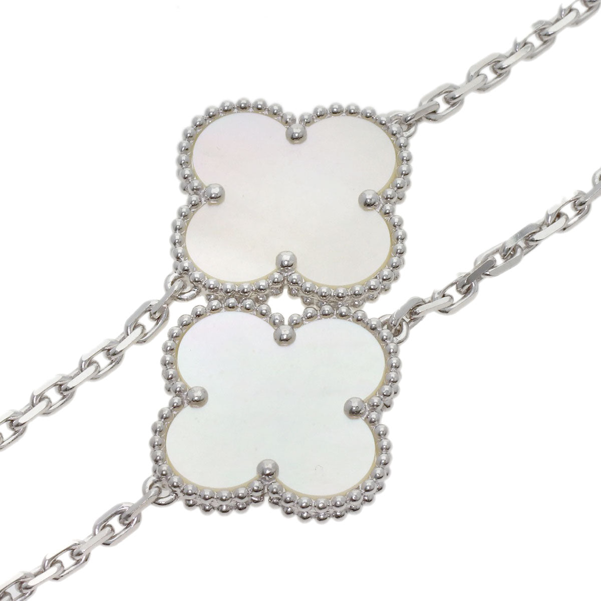 Van Cleef & Arpels Magic Alhambra Byzantine Necklace K18 White Gold Ladies [Used]