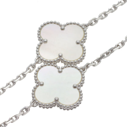 Van Cleef & Arpels Magic Alhambra Byzantine Necklace K18 White Gold Ladies [Used]