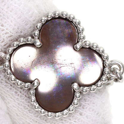 Van Cleef & Arpels Magic Alhambra Byzantine Necklace K18 White Gold Ladies [Used]