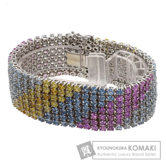 Damiani Multicolor sapphire Bracelet K18 White Gold Ladies [Used]