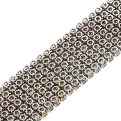 Damiani Multicolor sapphire Bracelet K18 White Gold Ladies [Used]