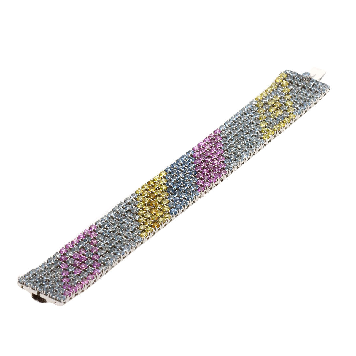 Damiani Multicolor sapphire Bracelet K18 White Gold Ladies [Used]