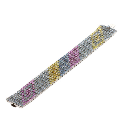 Damiani Multicolor sapphire Bracelet K18 White Gold Ladies [Used]