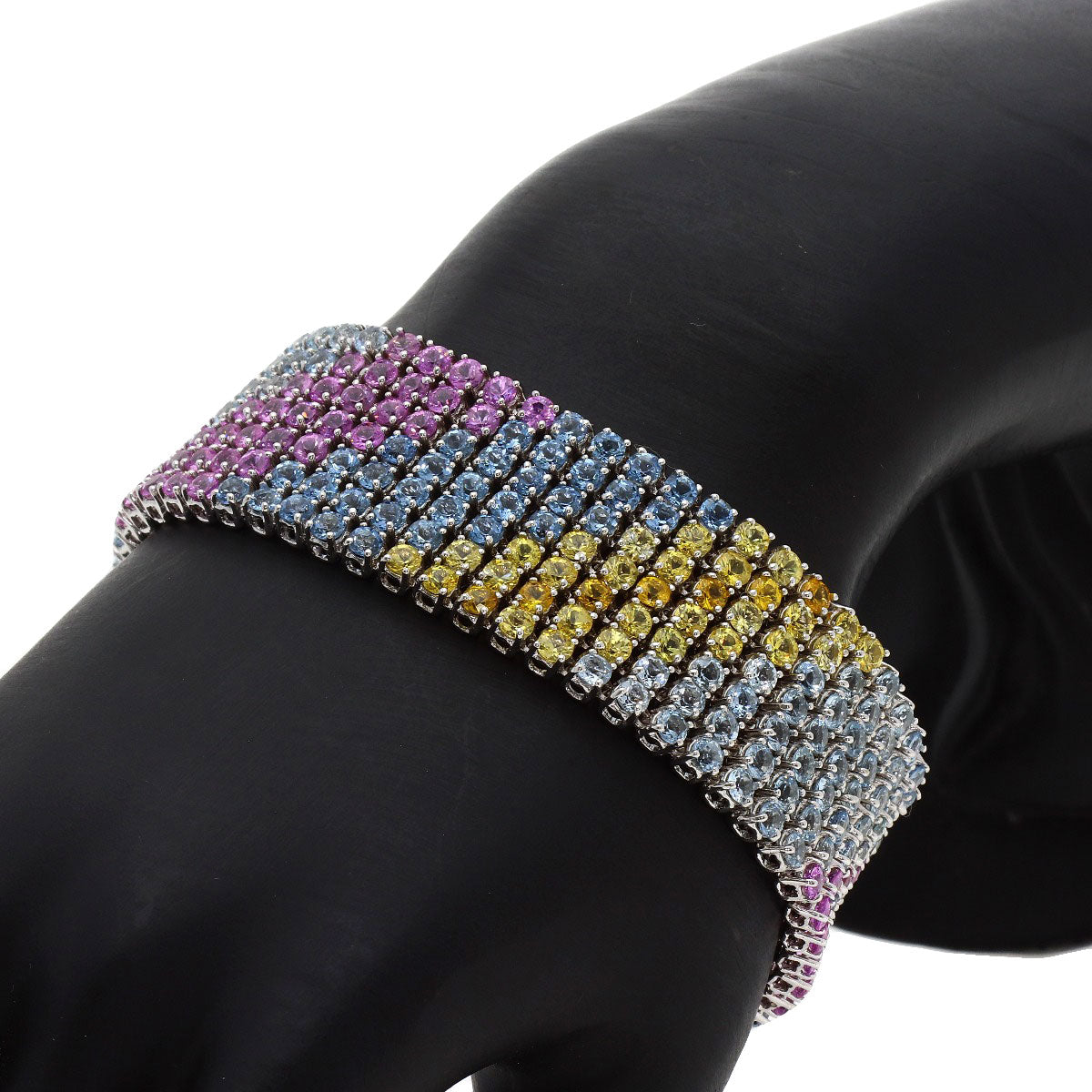 Damiani Multicolor sapphire Bracelet K18 White Gold Ladies [Used]