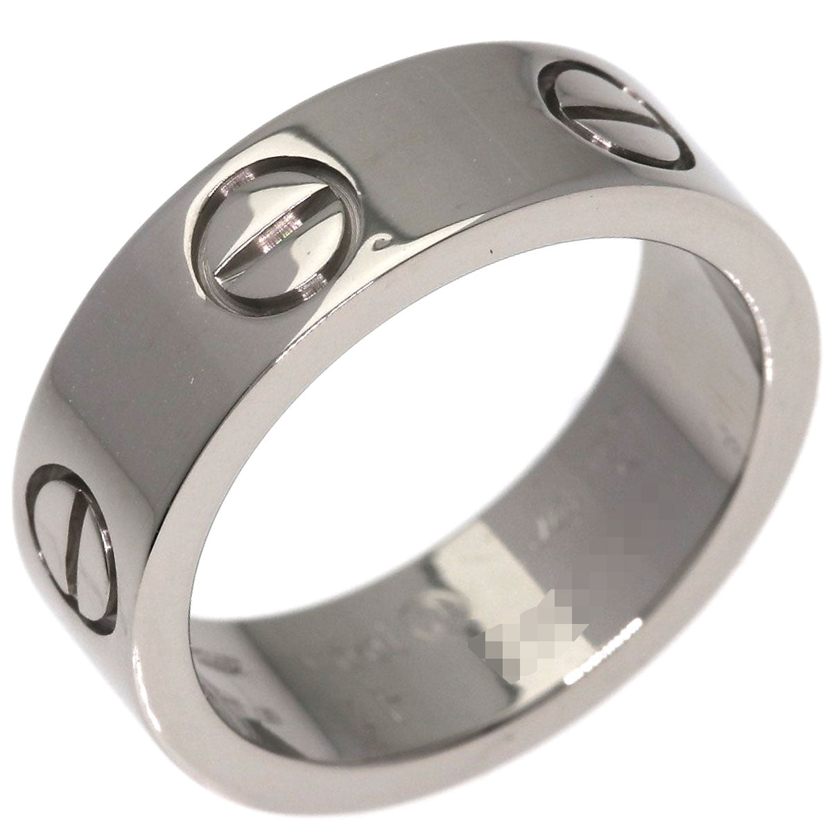 CARTIER love ring #47 Ring K18 White Gold Ladies [Used]