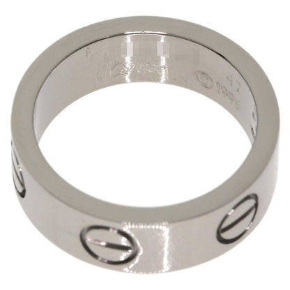 CARTIER love ring #47 Ring K18 White Gold Ladies [Used]