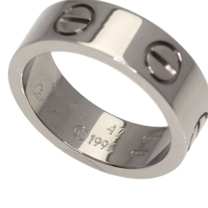CARTIER love ring #47 Ring K18 White Gold Ladies [Used]