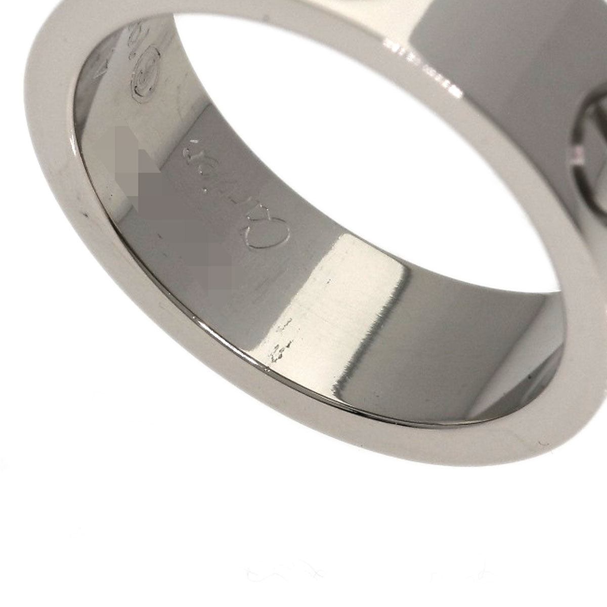 CARTIER love ring #47 Ring K18 White Gold Ladies [Used]