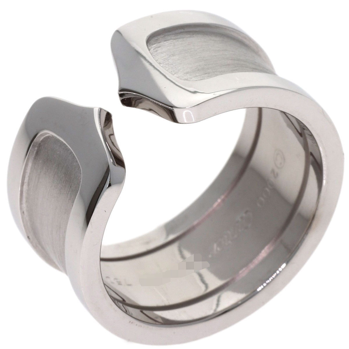 CARTIER C2 ring LM # 51 Ring K18 White Gold Ladies [Used]