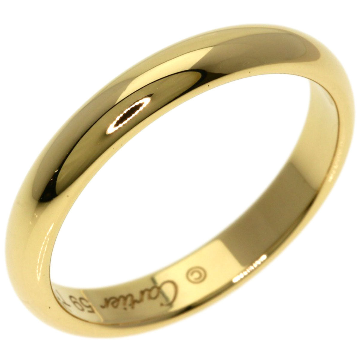 CARTIER Wedding # 59 Ring K18 Yellow Gold Ladies [Used]