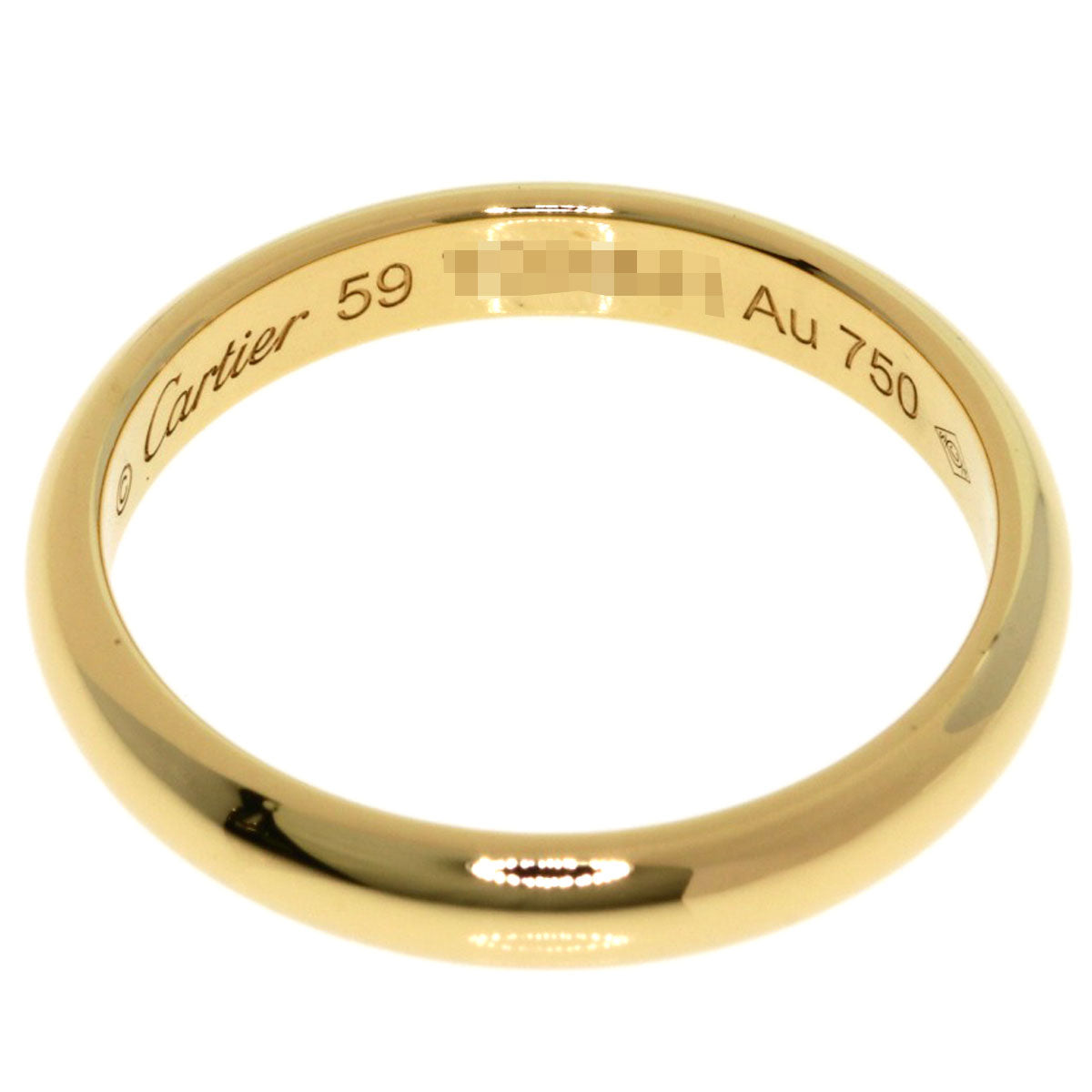 CARTIER Wedding # 59 Ring K18 Yellow Gold Ladies [Used]