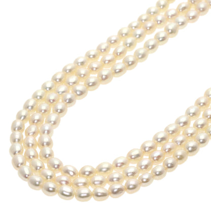 TASAKI Freshwater Pearl Pearl 3 reams Necklace K18 Yellow Gold Ladies [Used]