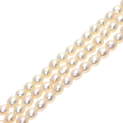 TASAKI Freshwater Pearl Pearl 3 reams Necklace K18 Yellow Gold Ladies [Used]