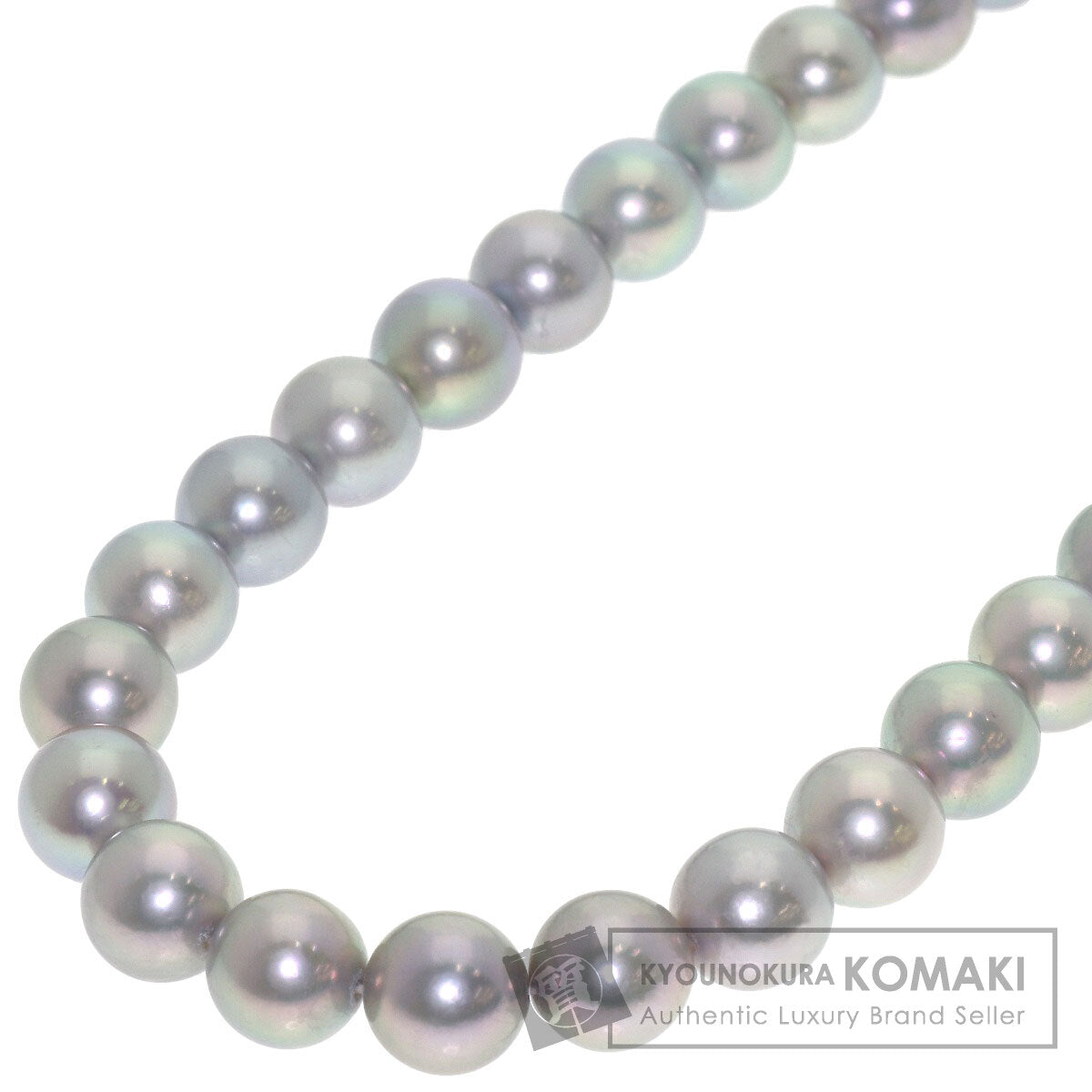 TASAKI Gray pearl Pearl Necklace Silver Ladies [Used]