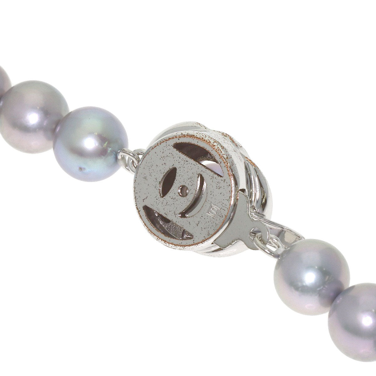 TASAKI Gray pearl Pearl Necklace Silver Ladies [Used]