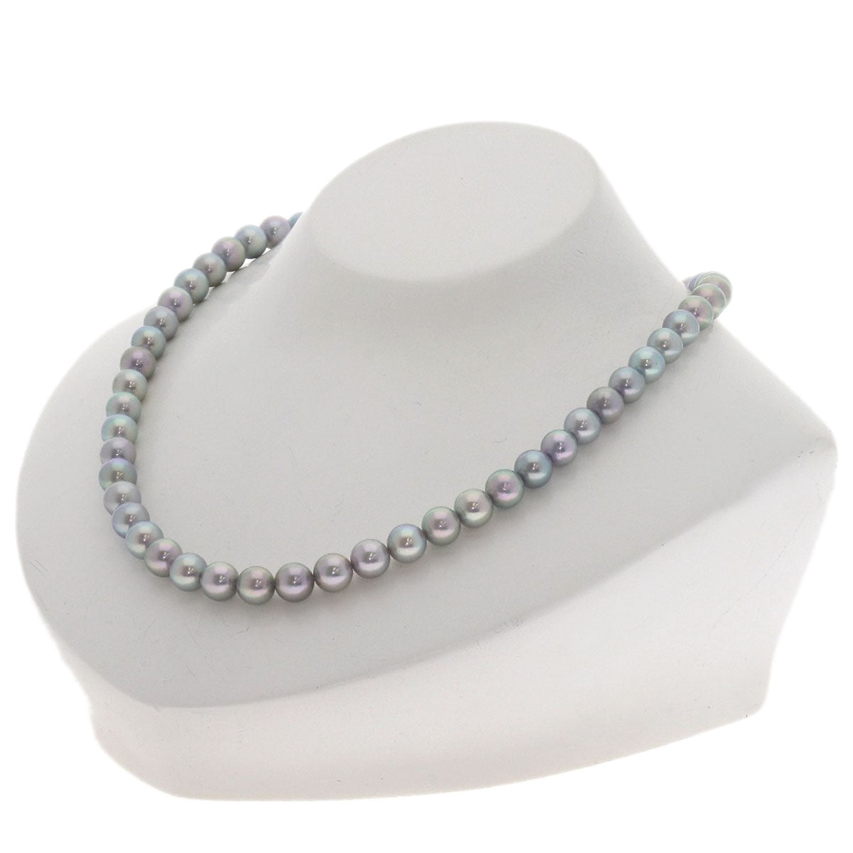 TASAKI Gray pearl Pearl Necklace Silver Ladies [Used]