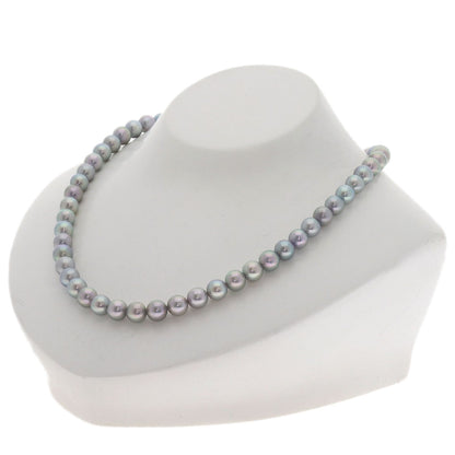 TASAKI Gray pearl Pearl Necklace Silver Ladies [Used]