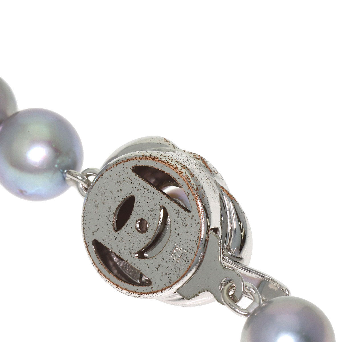 TASAKI Gray pearl Pearl Necklace Silver Ladies [Used]
