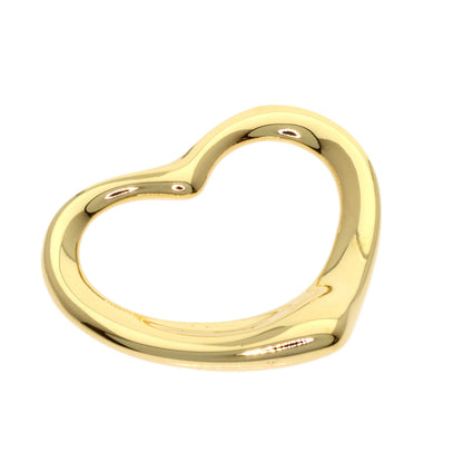 TIFFANY&Co. Open heart Pendant top K18 Yellow Gold Ladies [Used]