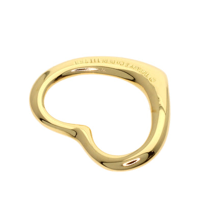 TIFFANY&Co. Open heart Pendant top K18 Yellow Gold Ladies [Used]