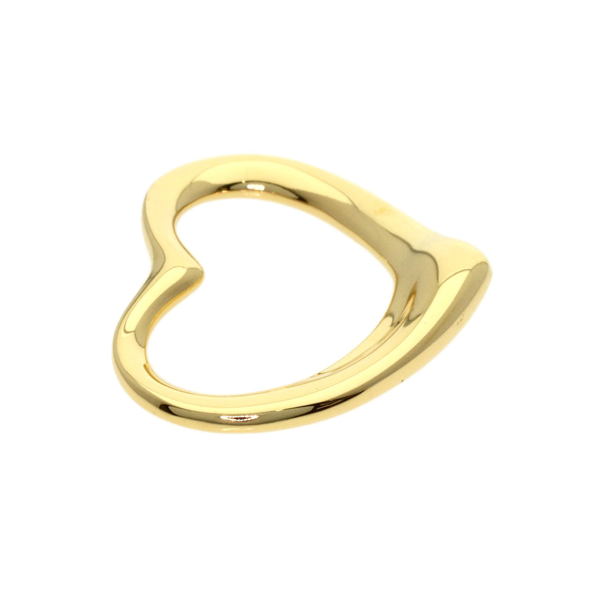 TIFFANY&Co. Open heart Pendant top K18 Yellow Gold Ladies [Used]