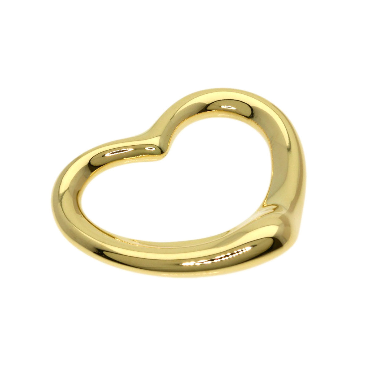 TIFFANY&Co. Open Heart TOP Pendant top K18 Yellow Gold Ladies [Used]