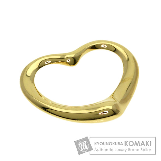 TIFFANY&Co. Open heart Pendant top K18 Yellow Gold Ladies [Used]