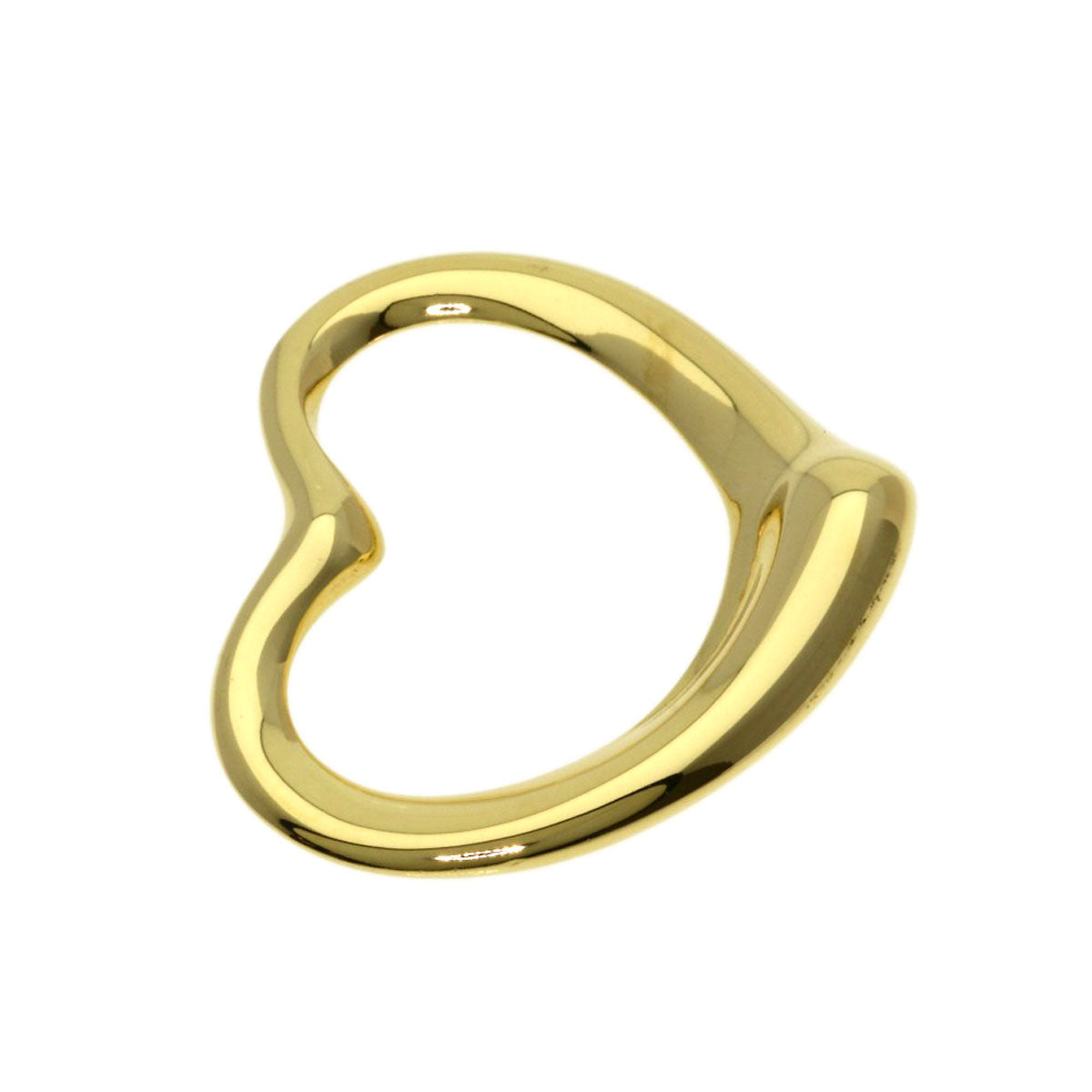 TIFFANY&Co. Open heart Pendant top K18 Yellow Gold Ladies [Used]