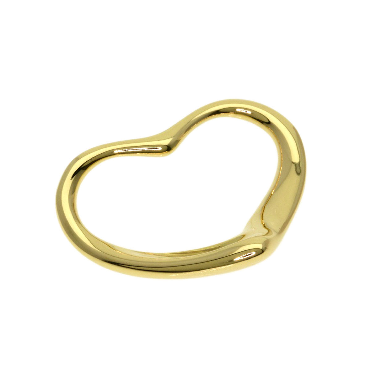 TIFFANY&Co. Open heart Pendant top K18 Yellow Gold Ladies [Used]