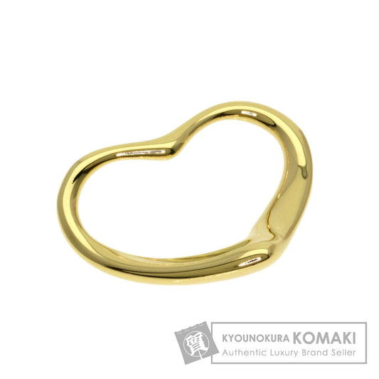 TIFFANY&Co. Open heart Pendant top K18 Yellow Gold Ladies [Used]