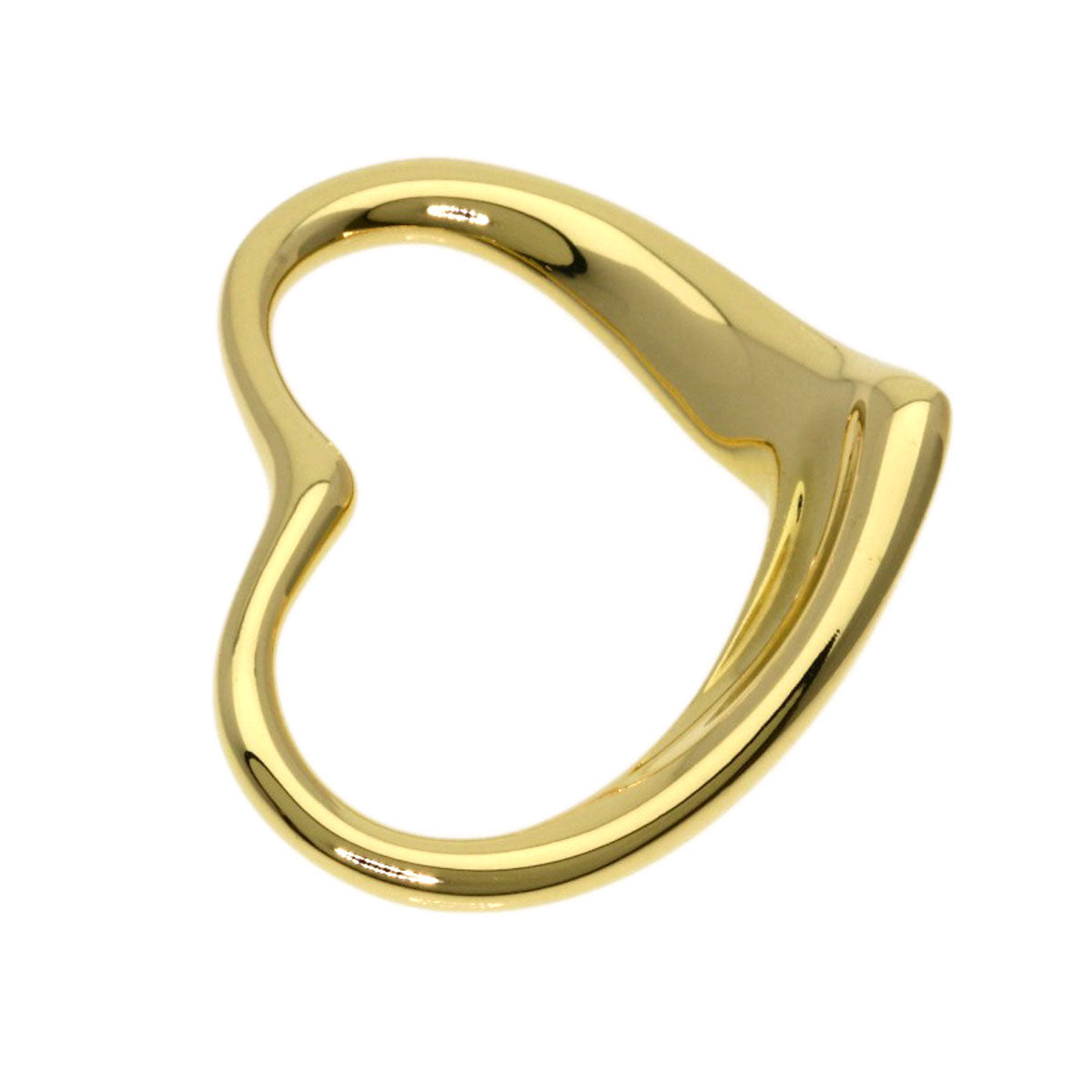 TIFFANY&Co. Open heart Pendant top K18 Yellow Gold Ladies [Used]