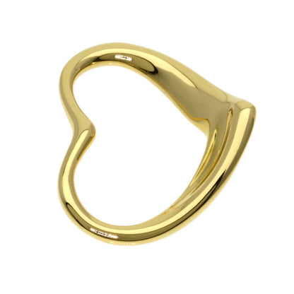 TIFFANY&Co. Open heart Pendant top K18 Yellow Gold Ladies [Used]
